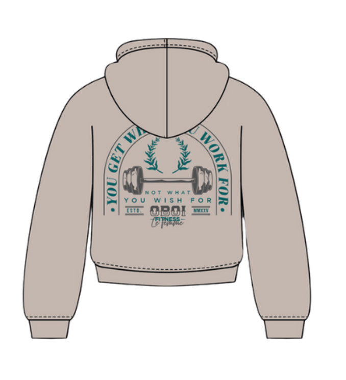 Le Femme Cropped Hoodies