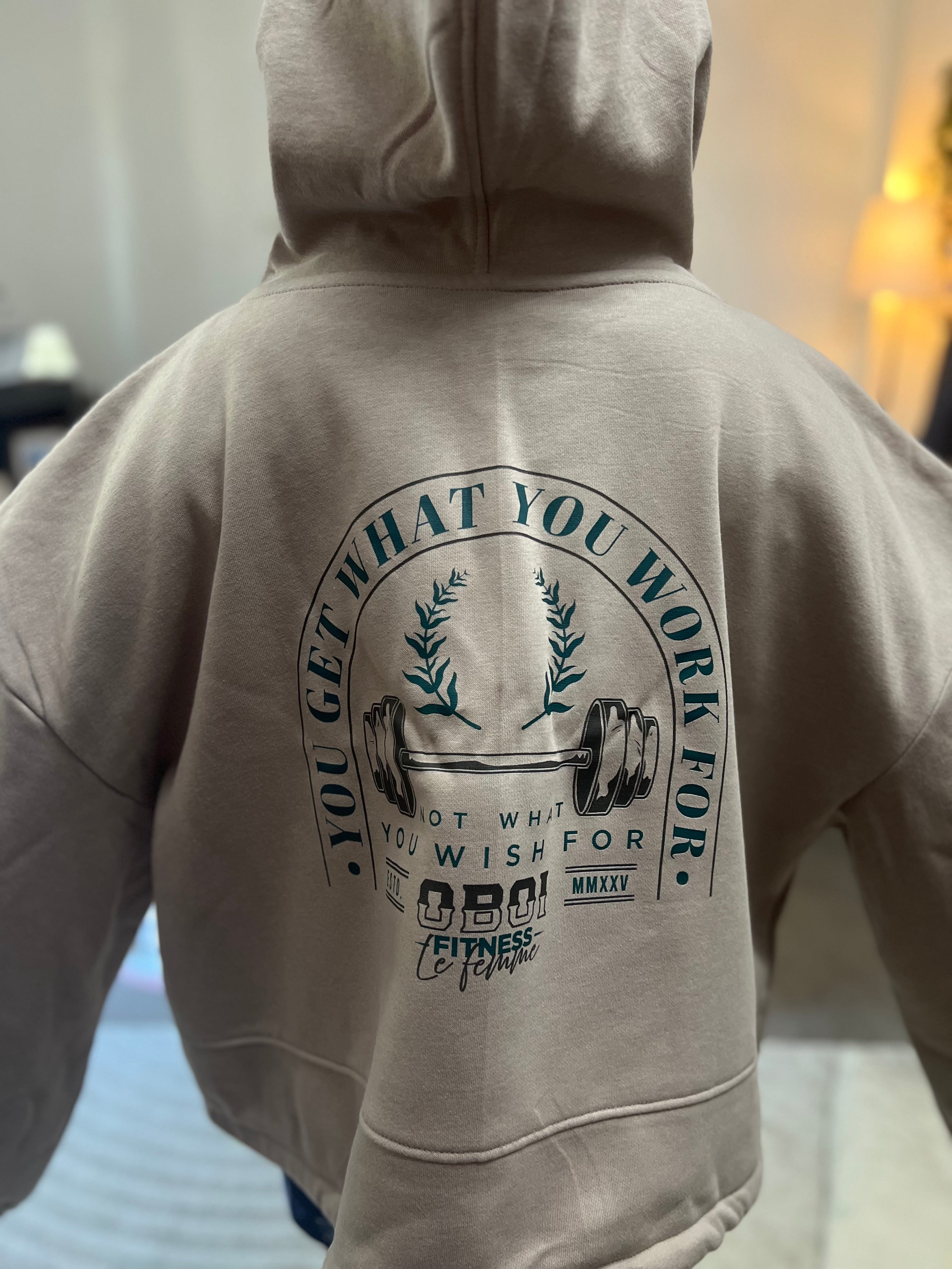 Le Femme Cropped Hoodies