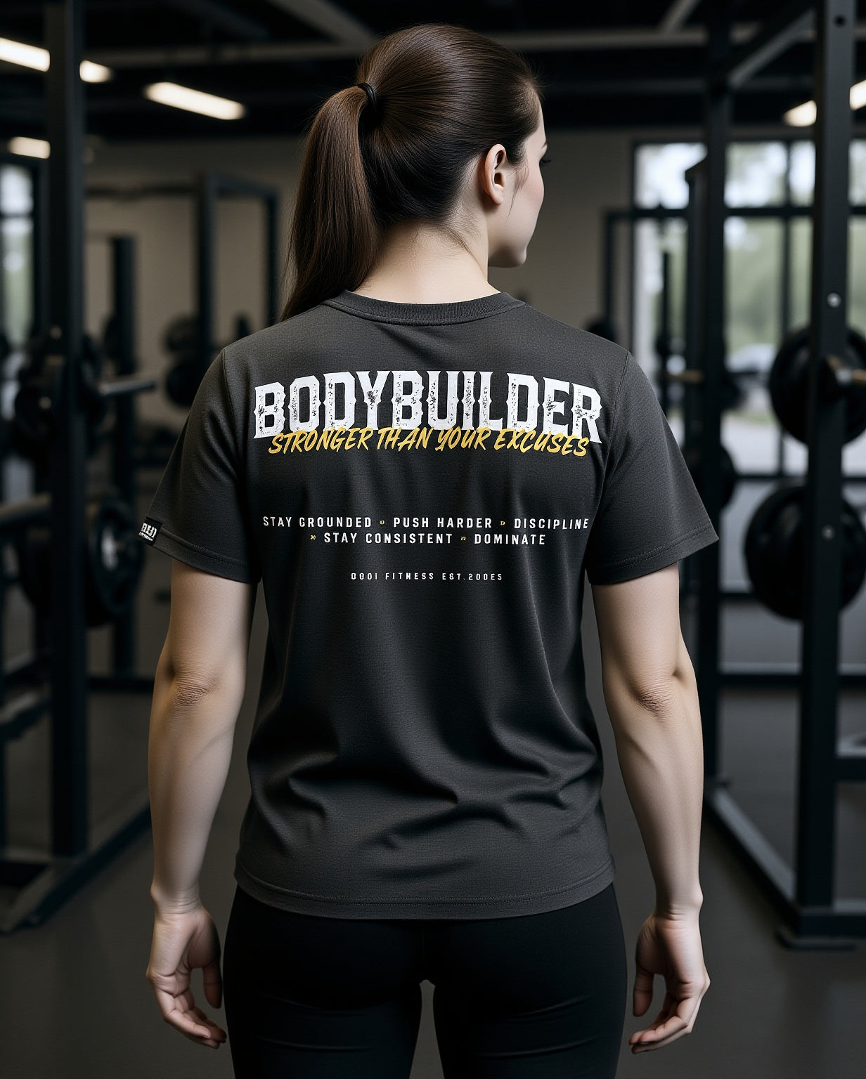 Heavy Oversized Acid Wash Bodybuilder Tshirt