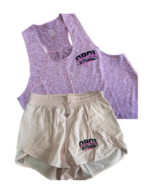 Pink Gym Vest and Pink Shorts Combo