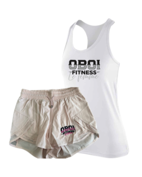 White Stringer and Pink Shorts Combo